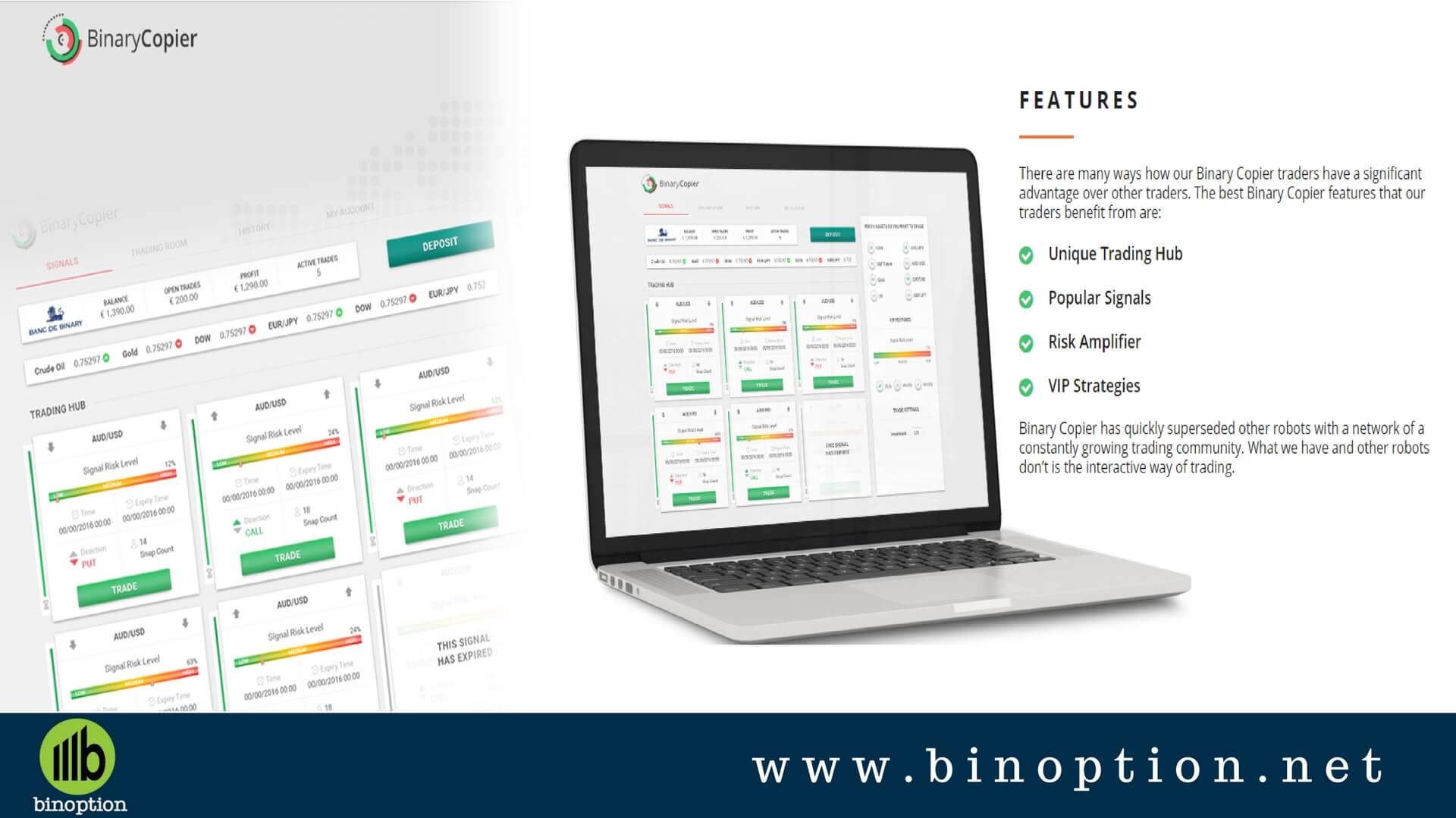 Binary options signal copier