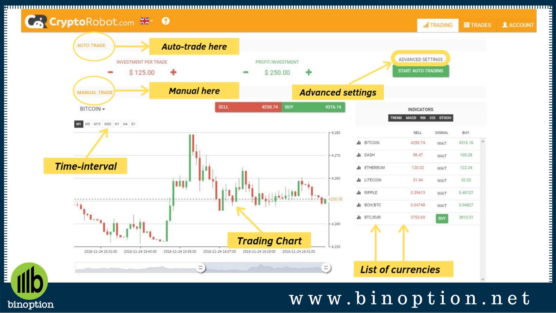 Crypto Robot Trading Platform - Binoption