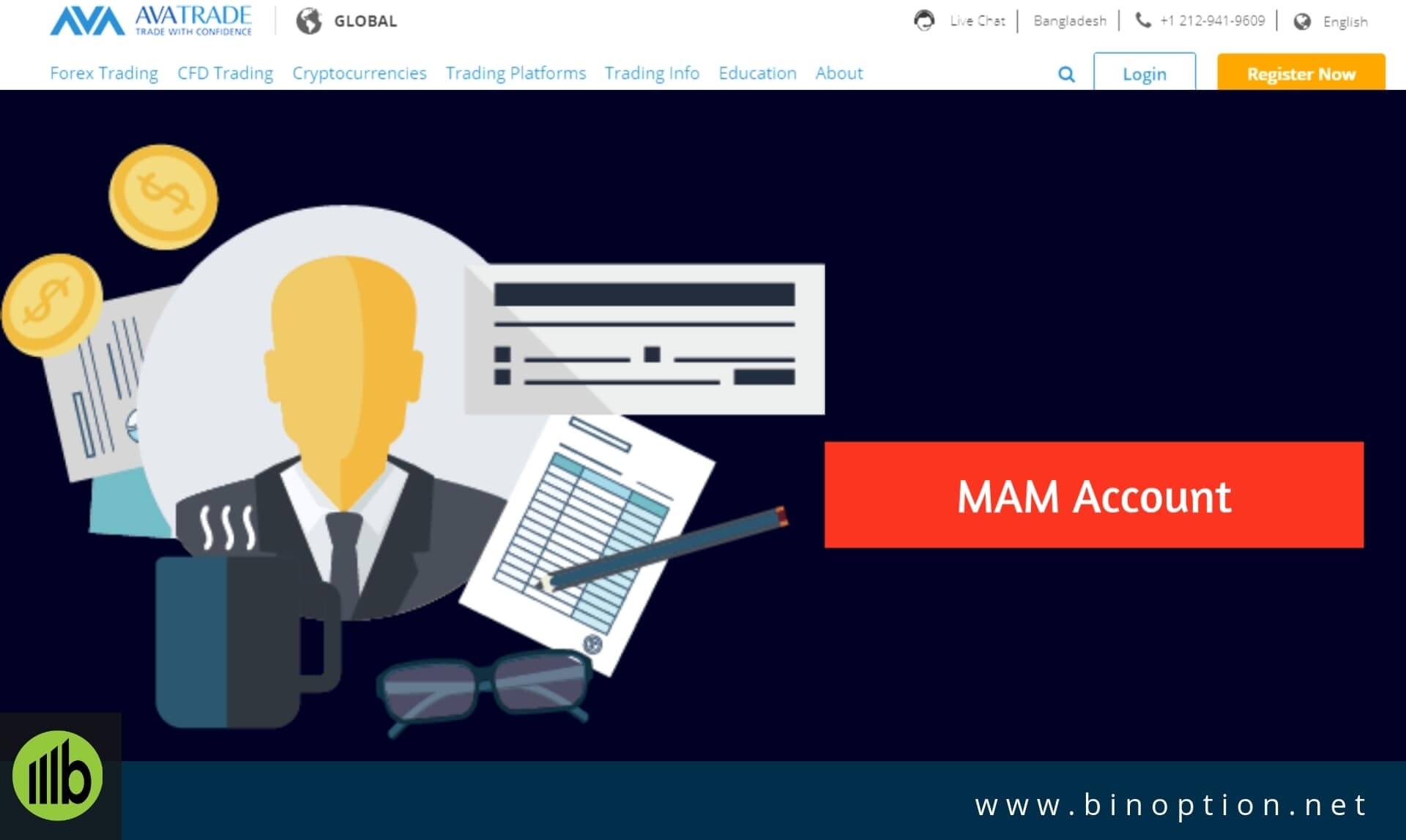 Mam Account - Binoption