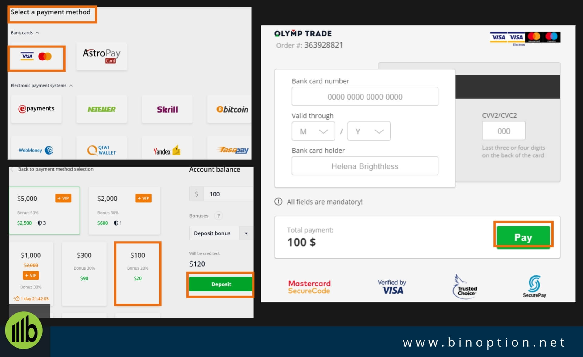 Olymp Trade Deposit Method - BinoptionOlymp Trade Deposit Method - Binoption