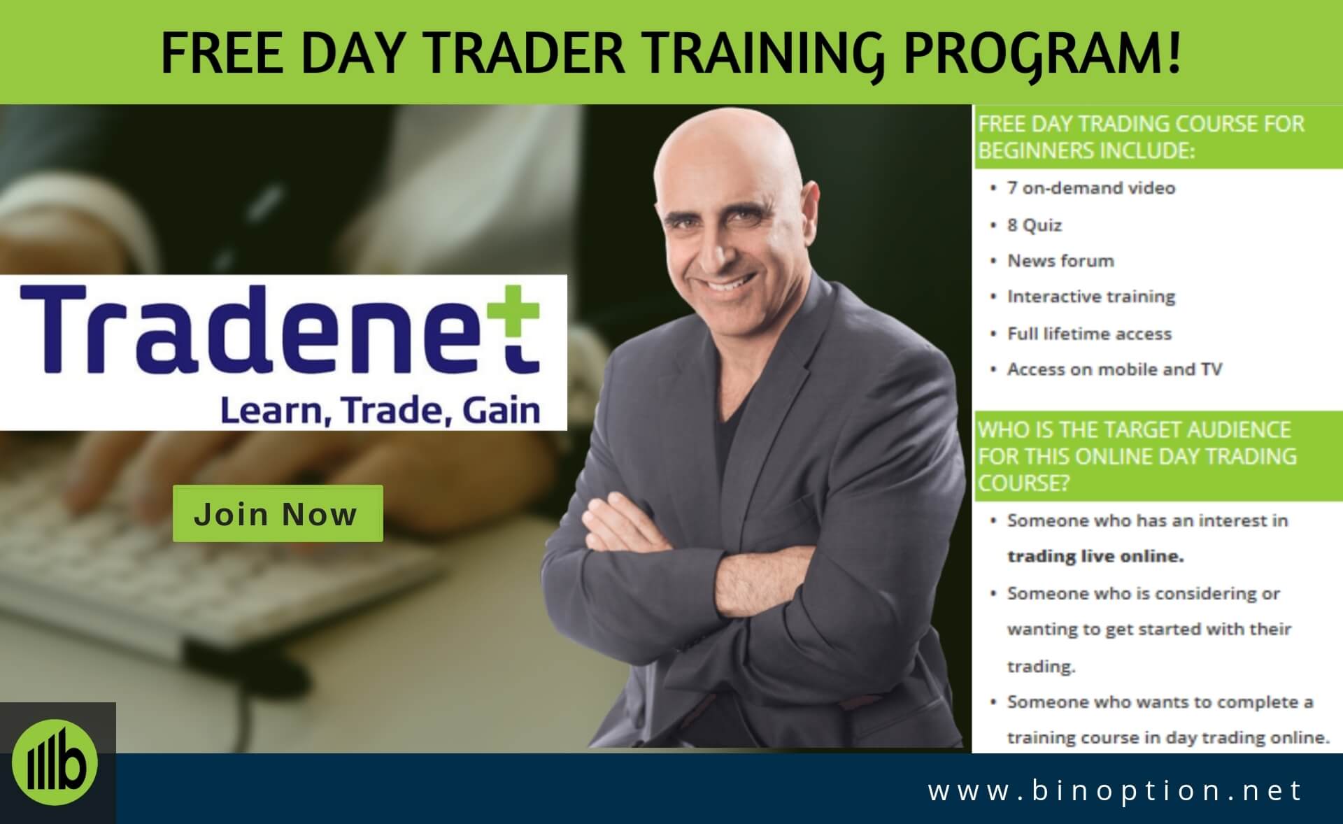 Tradenet Free Day Trading Course - Binoption