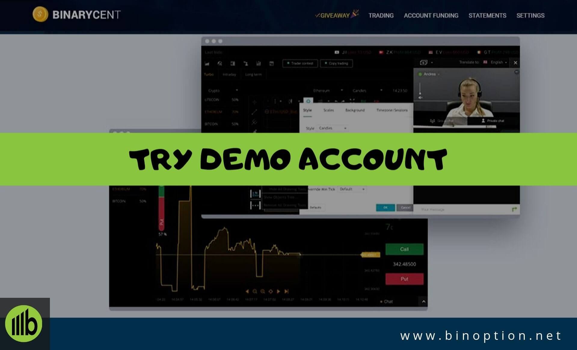 BinaryCent Demo-Binoption