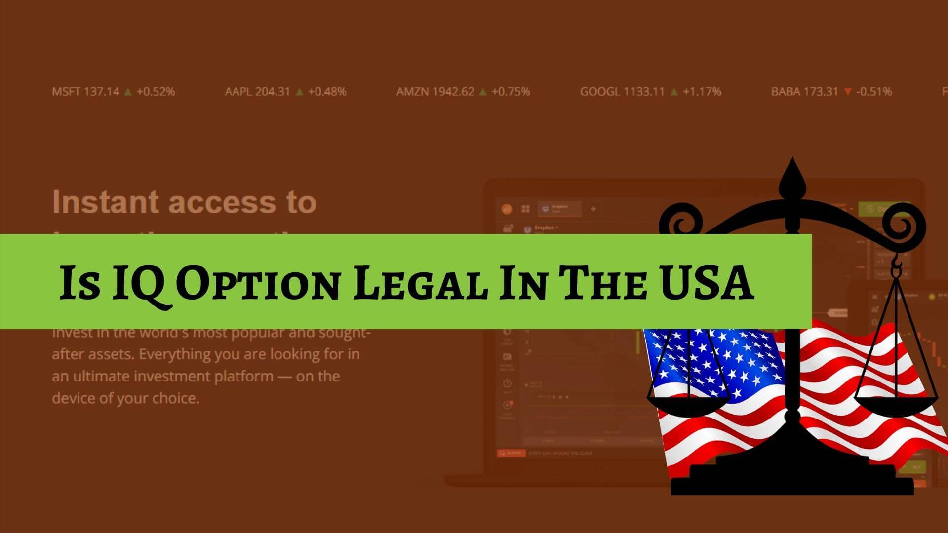Is IQ Option Legal In USA-Binoption